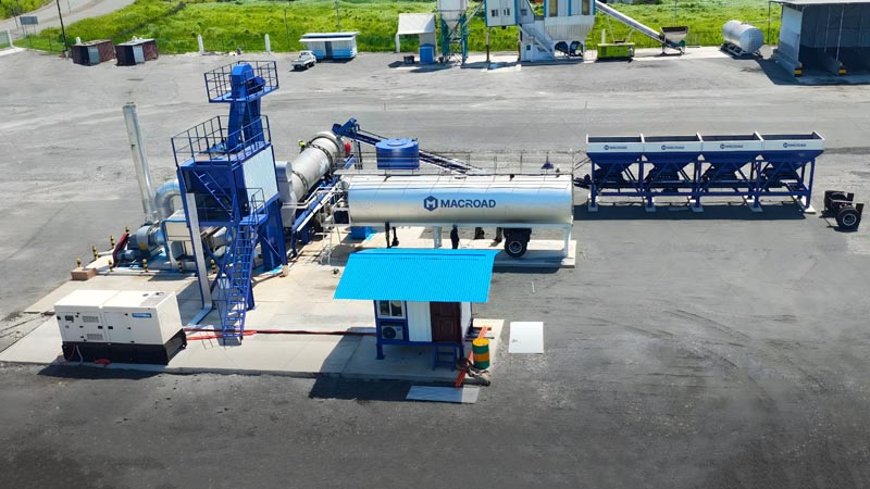 Macroad Planta de Asfalto Continua con Huella Pequeña