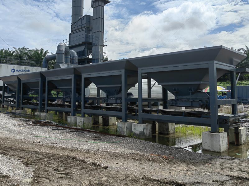 Máquina Dosificadora de Agregados en Frío con 5 Silos