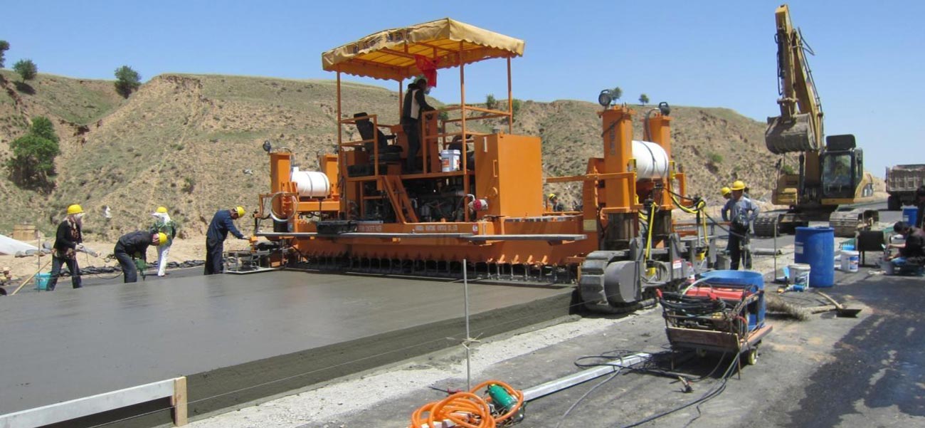 Máquina Pavimentadora de Hormigón para Construcción de Carreteras