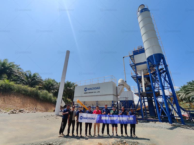 Planta de Asfalto Discontinua ALQ120 en Malasia de Macroad