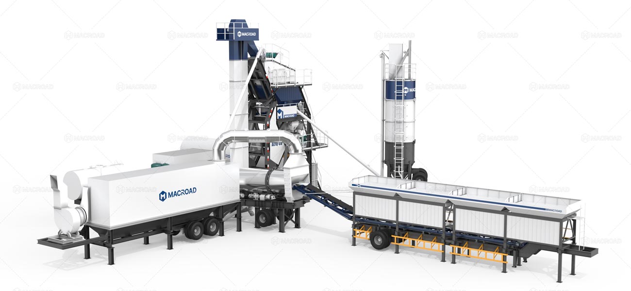 Planta de Asfalto Discontinua de Tipo Móvil de Macroad