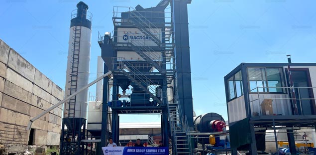 Planta de Asfalto Estacionaria ALQ100 en Indonesia