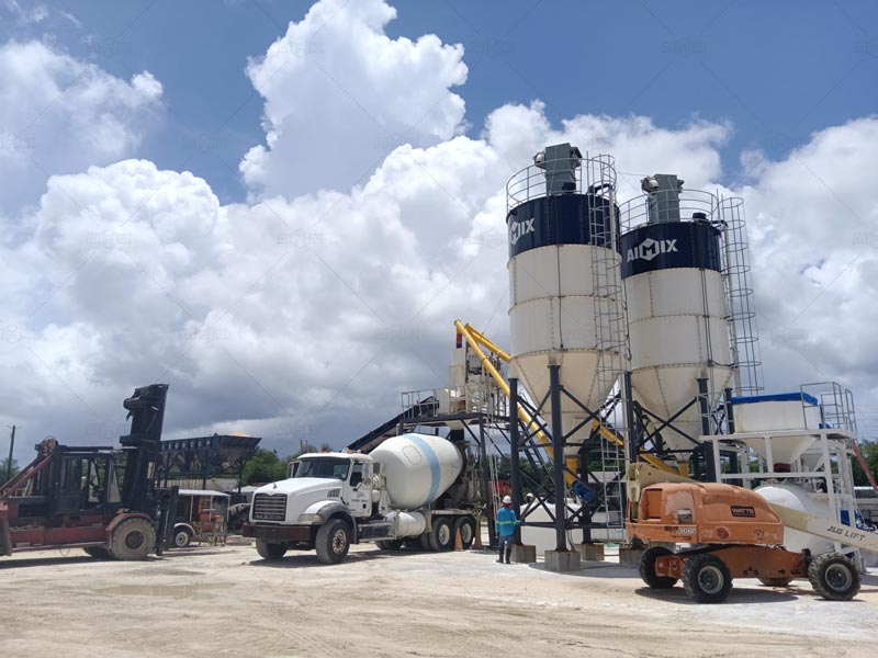 Planta de Concreto Seco en Guam para Producción de Elementos Prefabricados de Hormigón