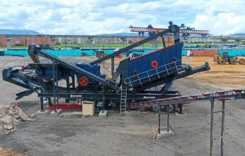 150TPH Planta Chancadora Móvil de Piedra en Colombia