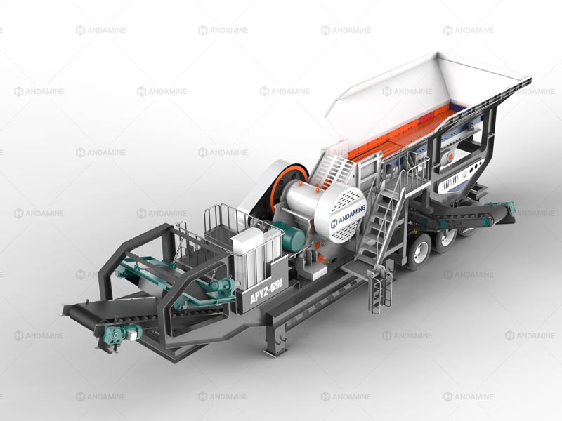 2 en 1 Planta Trituradora de Piedra Móvil para Trituración Primaria