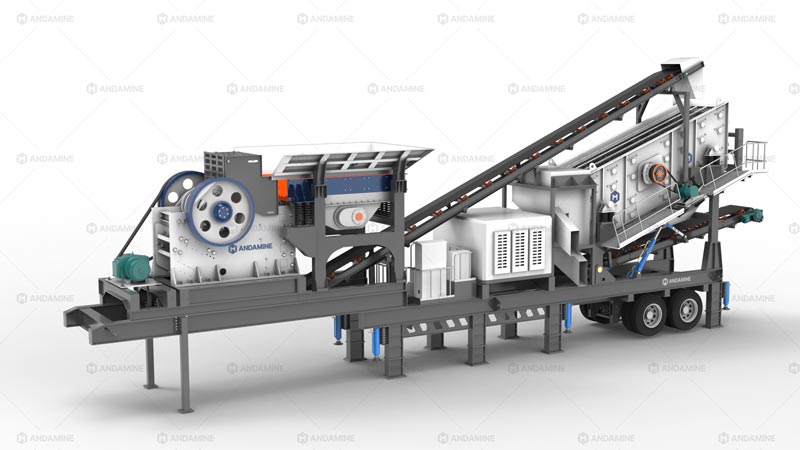 3 en 1 Trituradora de Mandíbulas de Tipo Móvil