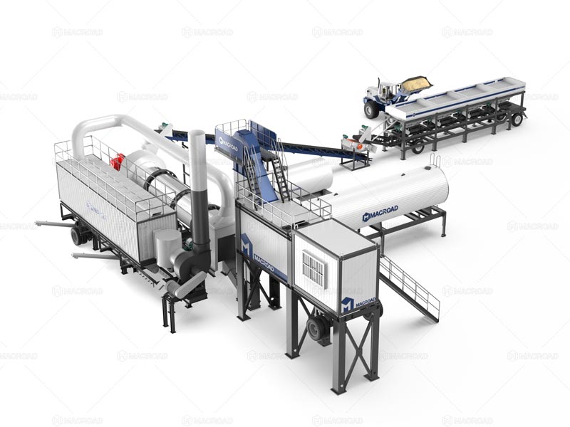 ALYT Serie Planta Móvil de Asfalto Precio de Tipo de Tambor