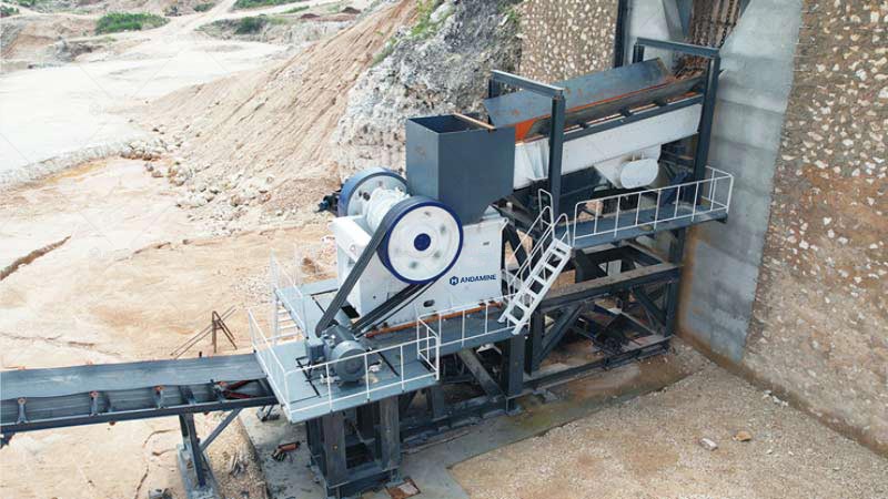 Alimentación de Piedra Caliza para Planta Trituradora en Indonesia