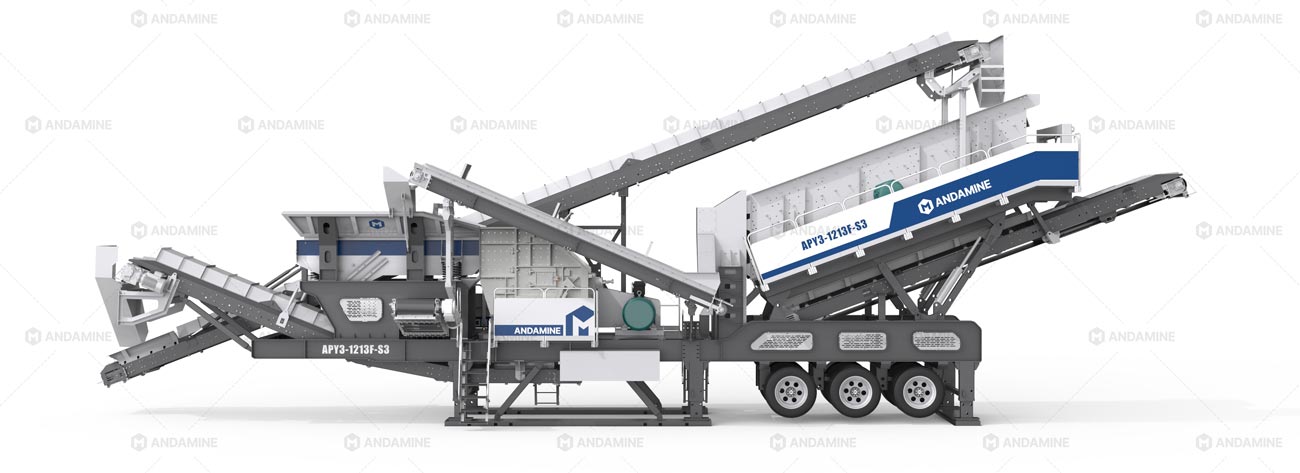 Andamine APY3 Serie Planta Chancadora de Piedra 3 en 1 de Nuevo Tipo