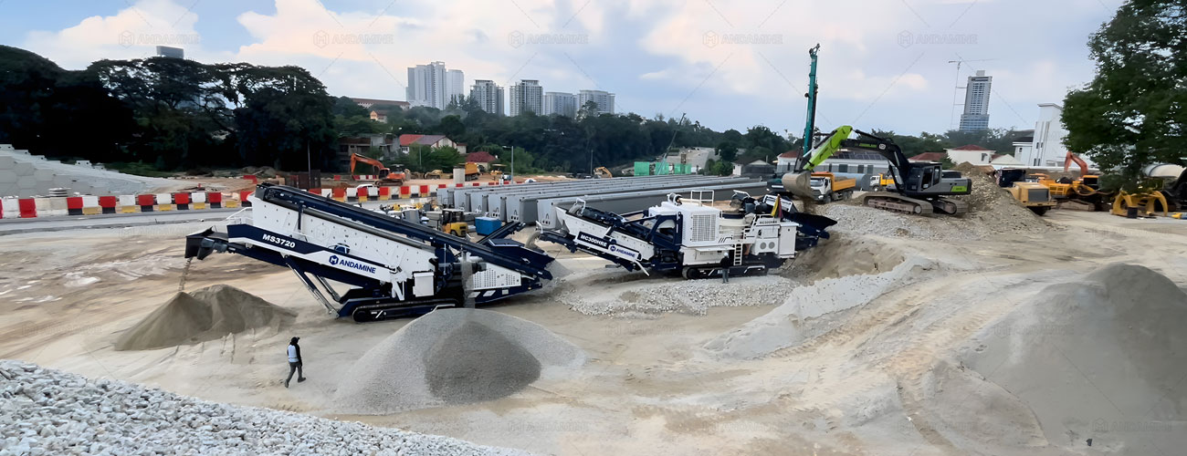 Andamine Chancadoras de Agregados Móviles en Malasia