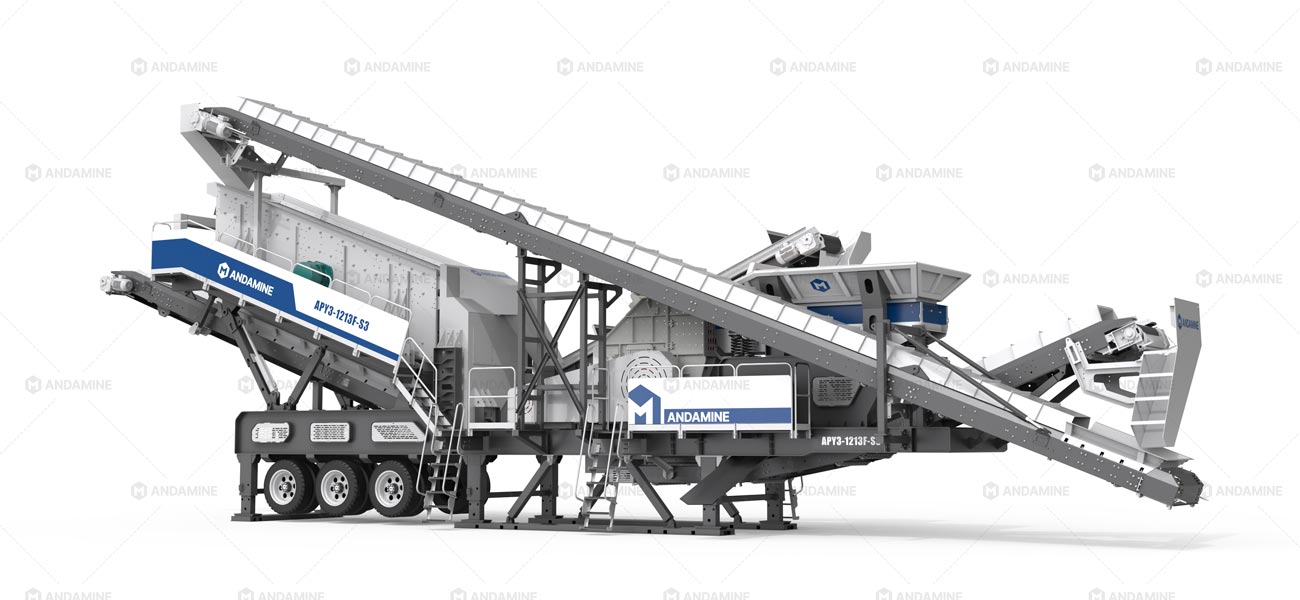 Andamine Planta Chancadora de Piedra Móvil Bolivia de Nueva Apariencia