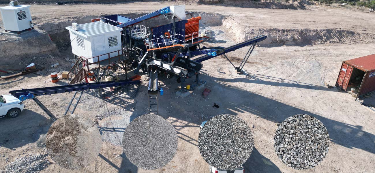 Andamine Trituradora de Piedra Móvil para el Cliente en México