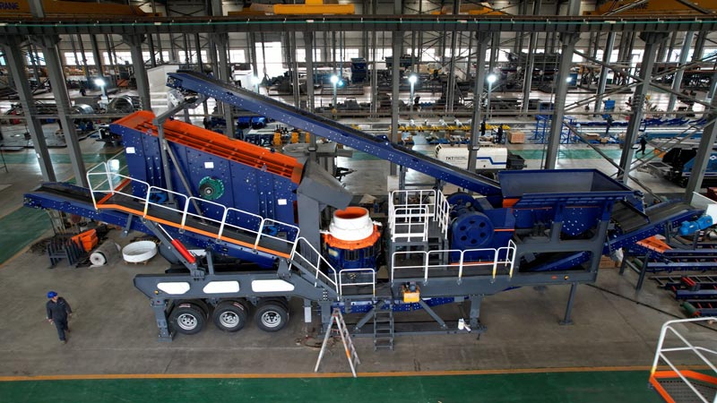 Andamine Trituradora de Piedra Móvil sobre Neumáticos