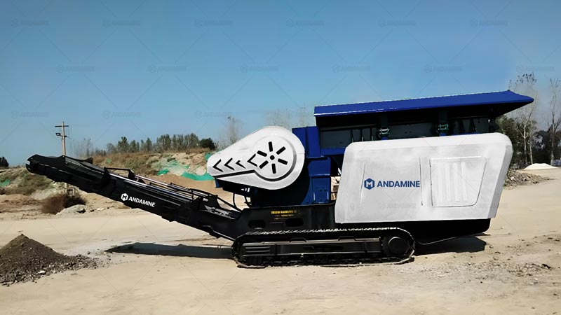 Chancadora Móvil de Piedra sobre Oruga de Tipo Pequeño