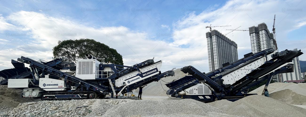 Chancadora Móvil de Piedra sobre Orugas en Malasia