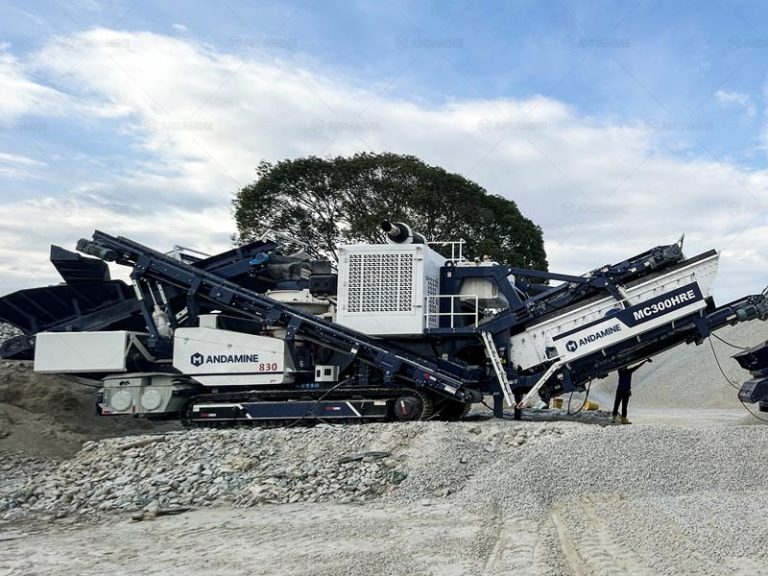 Chancadora de Piedra Móvil Perú sobre Orugas