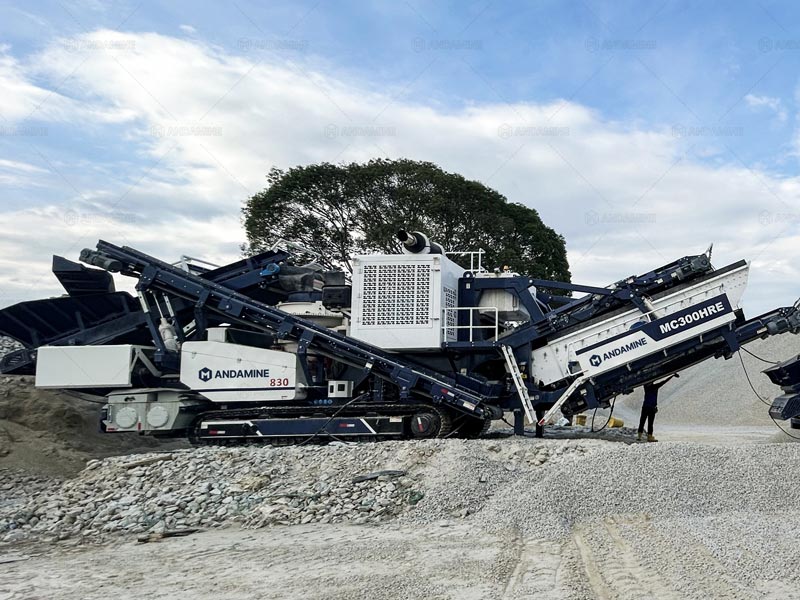 Chancadora de Piedra Móvil Perú sobre Orugas