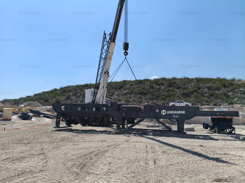 Chansis de la Planta Trituradora Móvil de Piedra en México
