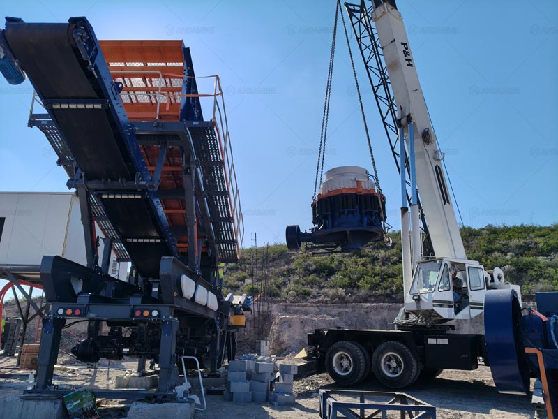 Instalación de Chancadora Cónica