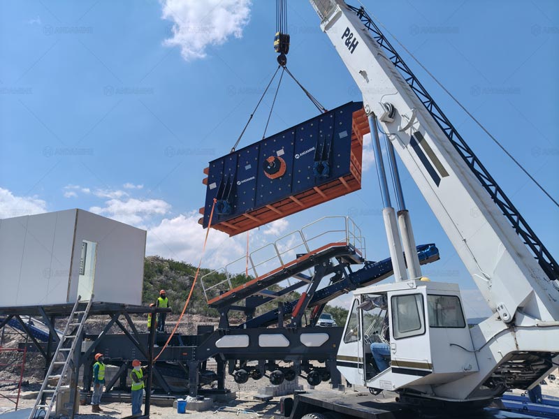 Instalación de Pantalla Vibratoria para la Planta Trituradora