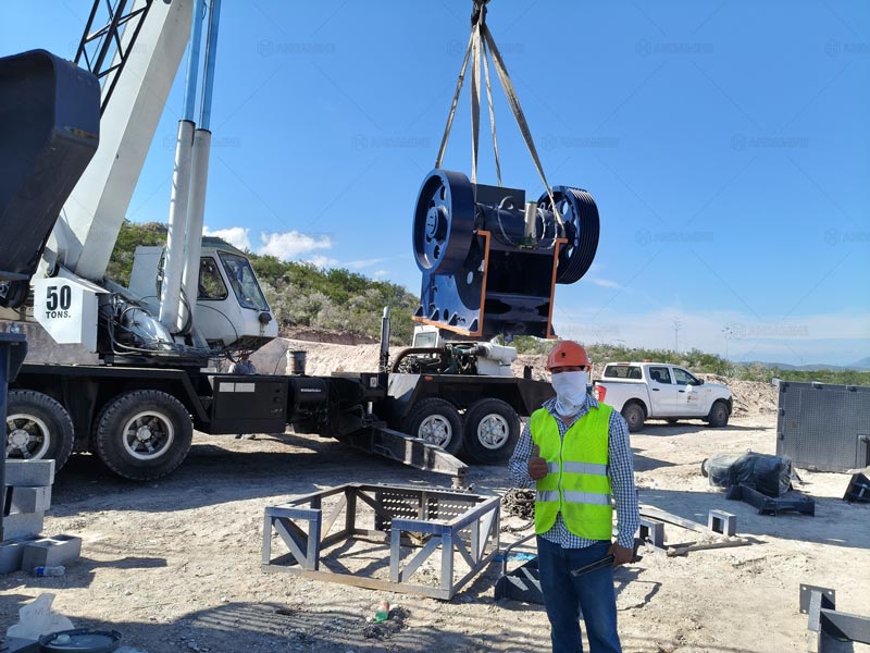 Instalación de Trituradora de Mandíbulas