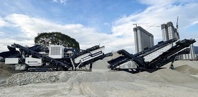 Máquina Trituradora de Rocas para Construcción de Carreteras en Malasia