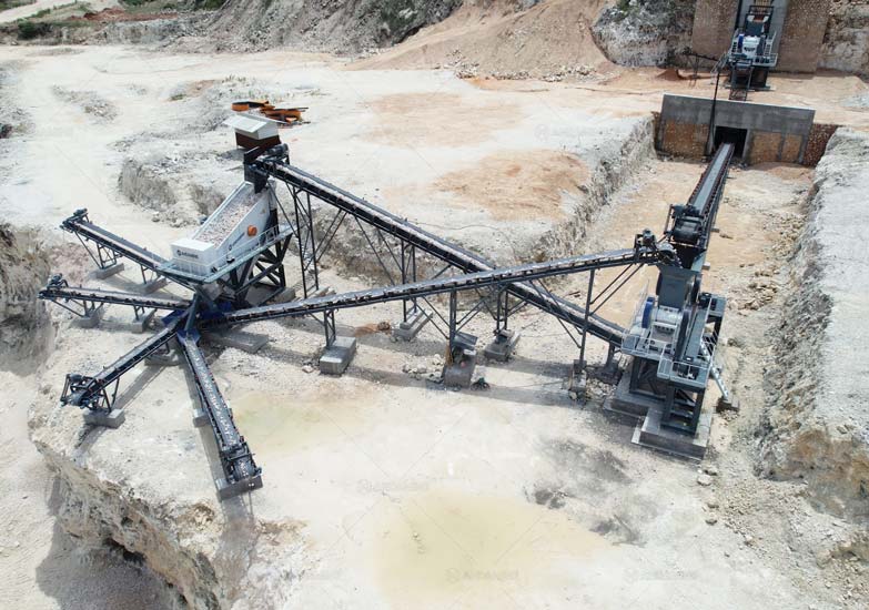 Planta Trituradora de Piedra Caliza con Tres Trituradoras de Mandíbulas en Indonesia