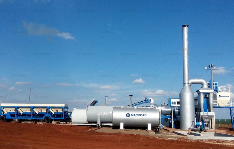 Planta de Asfalto Portátil de Macroad ALT60 en Brasil