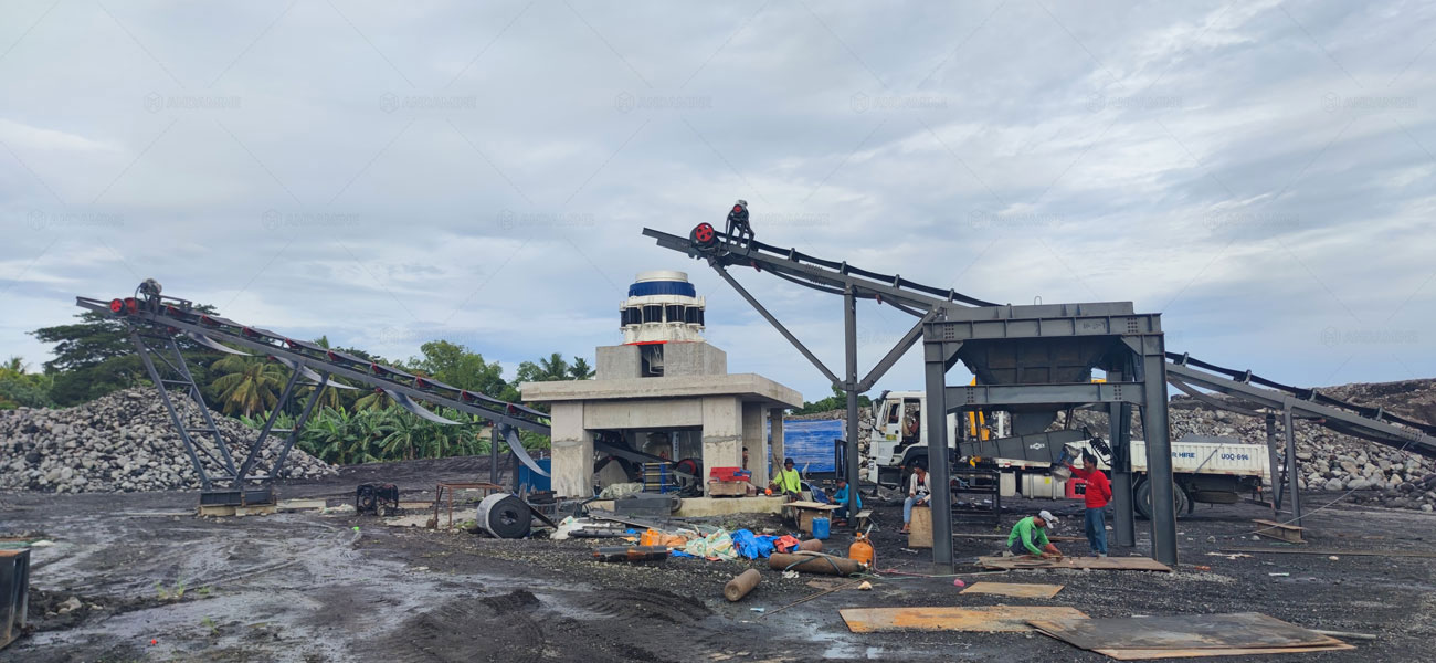 Trituradora de Cono Estacionaria para Fabricar Agregados