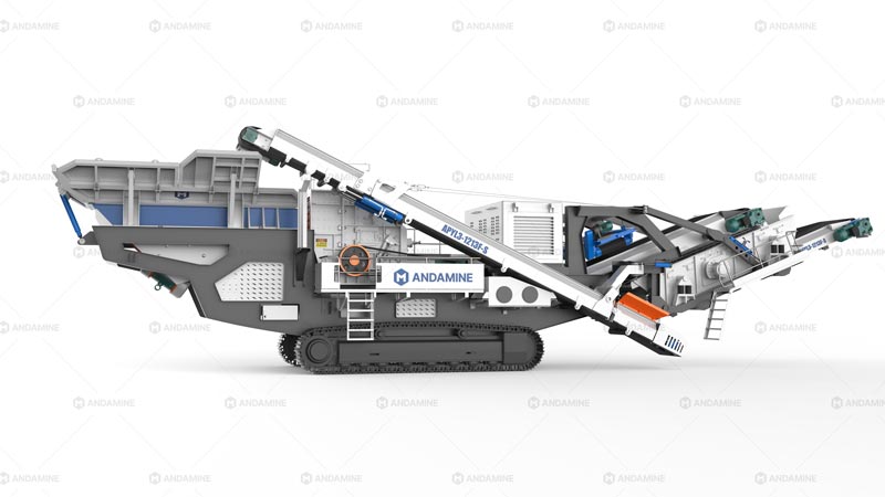 Trituradora de Impacto Móvil sobre Orugas 2 en 1 para Piedra Caliza