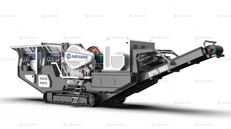 Trituradora de Mandíbulas Móvil sobre Orugas para Piedra Caliza