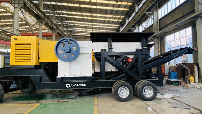 Trituradora de Mandíbulas Pequeña sobre Ruedas