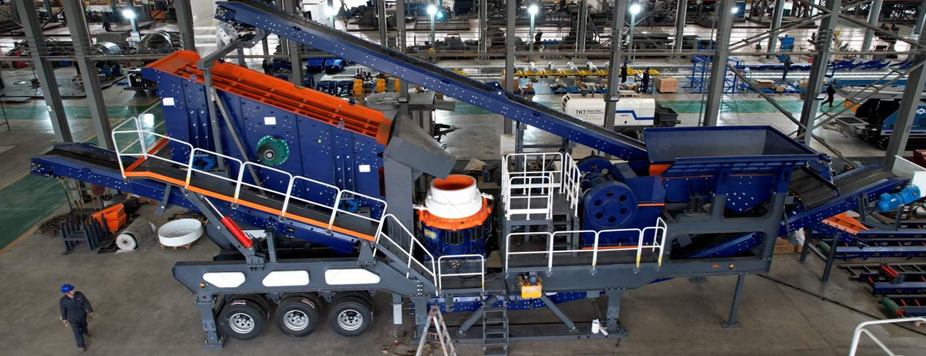 Trituradora de Minerales Móvil sobre Ruedas de Andamine