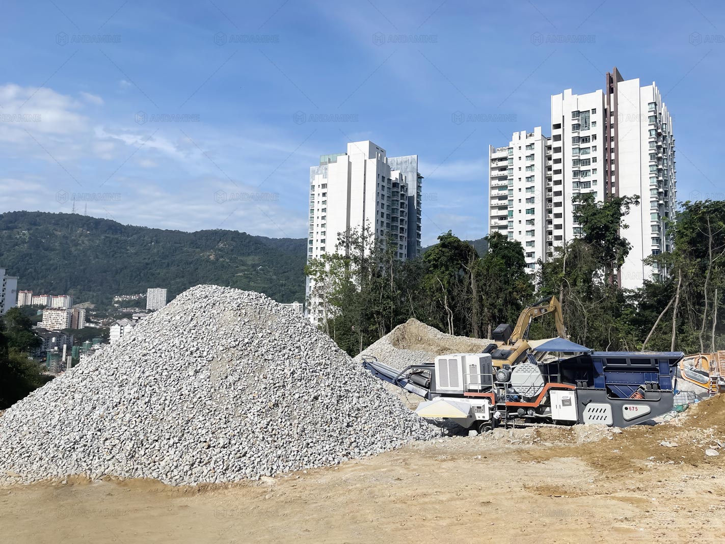 Trituradora de Piedra Chile Móvil