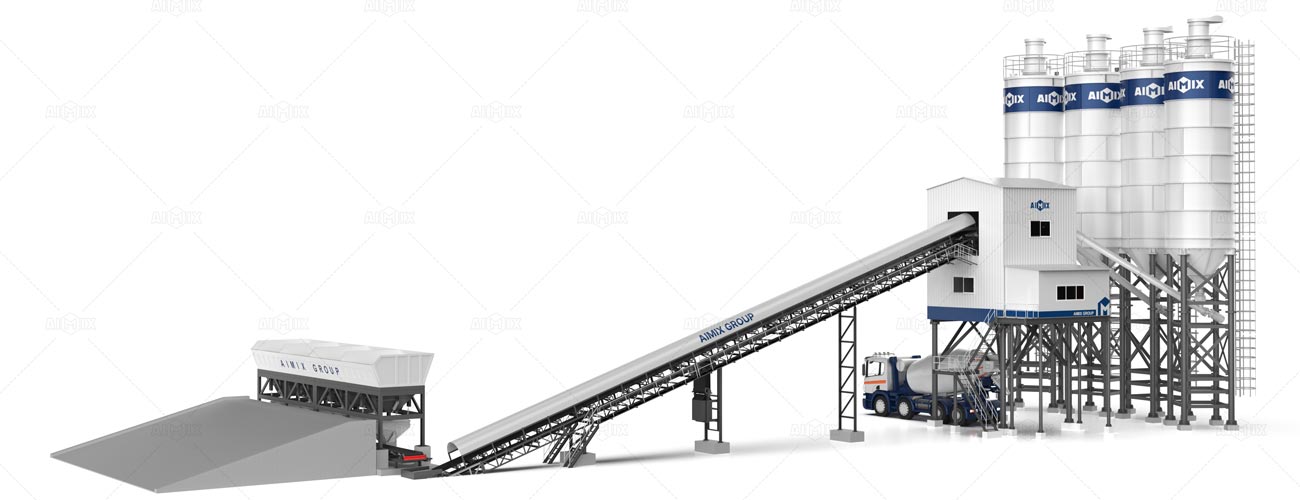 AJ Serie Plantas de Hormigón en Chile de Tipo Estacionario