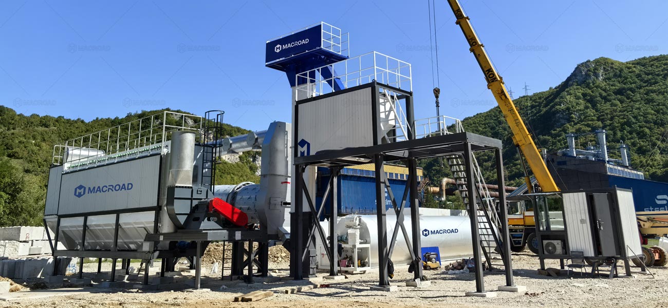 ALYT80 Planta Asfáltica Continua Móvil de Macroad