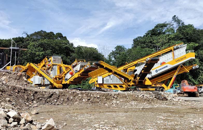 Andamine Trituradora de Piedra Móvil sobre Orugas en Malasia con Precio Ajustado al Mercado