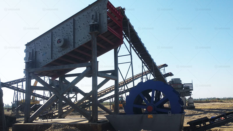 Criba Vibrante y Máquina Lavadora de Arena para Piedra de Grava en Uzbekistán