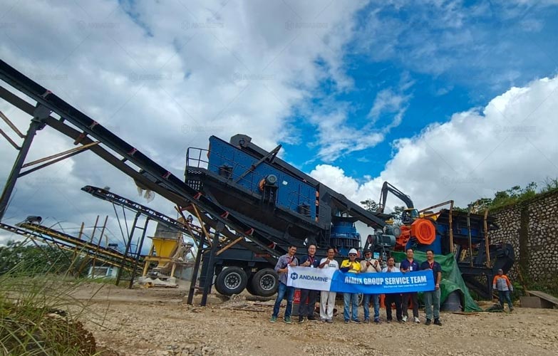 Trituradora de Piedra Móvil 4 en 1 en Indonesia con Precio Justificado por Su Calidad