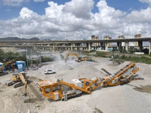 Trituradora de Residuos de Construcción Móvil para América Latina