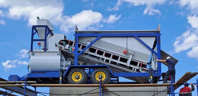 AIMIX AJSY35 Planta de Hormigón Móvil en Honduras