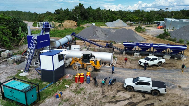 ALT80 Planta Estacionaria de Asfalto de Tambor de Macroad