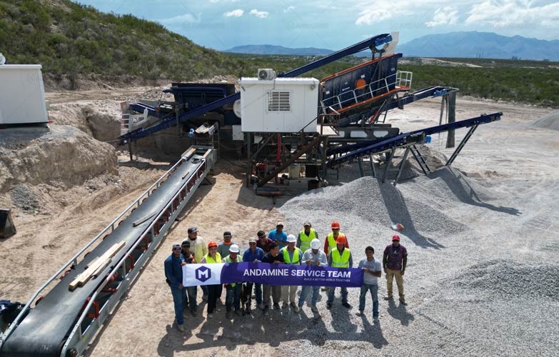 Andamine Planta Chancadora de Piedra Móvil en México