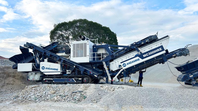 Andamine Trituradora de Cono sobre Orugas para Fabricar Agregados