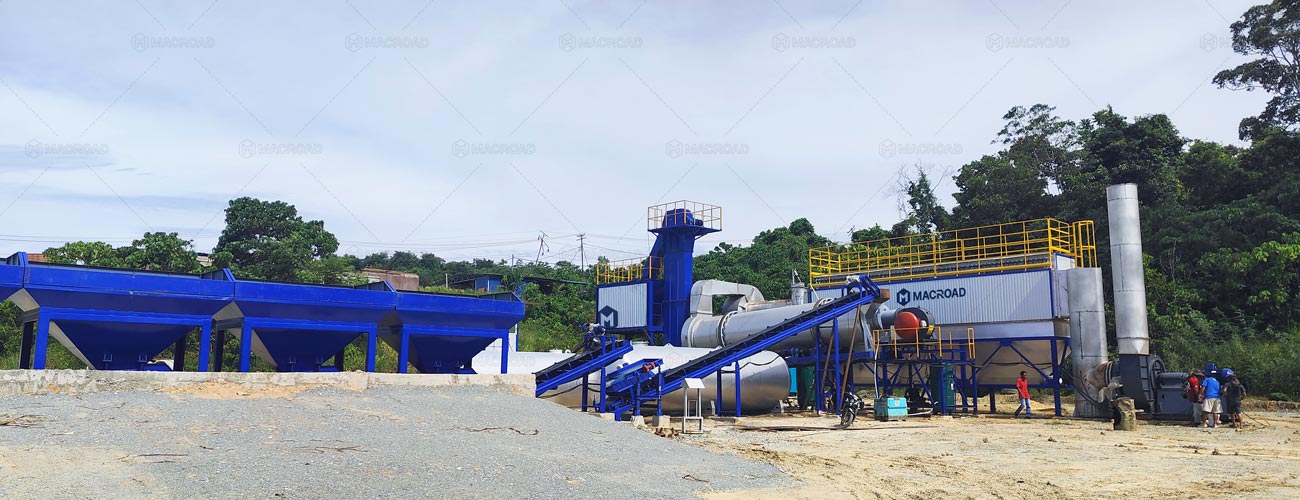Macroad Planta de Asfalto Estacionaria en República Dominicana