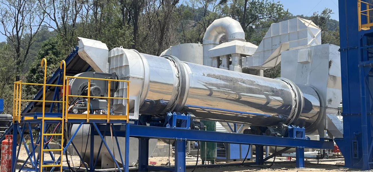 Sistema de Secado de Agregados en Frío para Macroad Planta de Asfalto