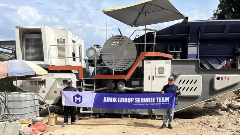 Andamine Planta Trituradora Móvil para Agregados en Malasia