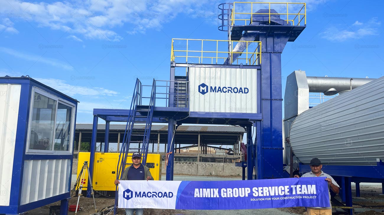 Macroad Planta Asfáltica Continua en Ecuador para Construcción de Vías Urbanas