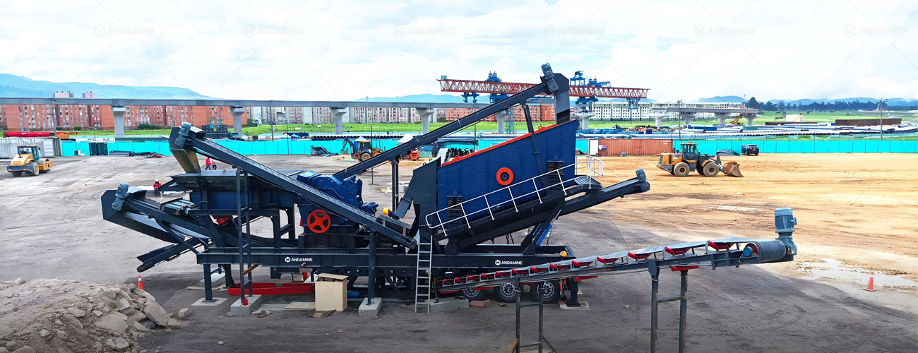 Planta Chancadora Móvil 3 en 1 en Colombia para Procesar Residuos de Construcción