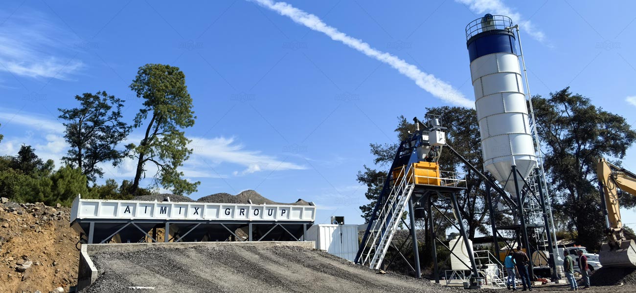 Planta Estacionaria de Hormigón AJ50 México Operación Exitosa